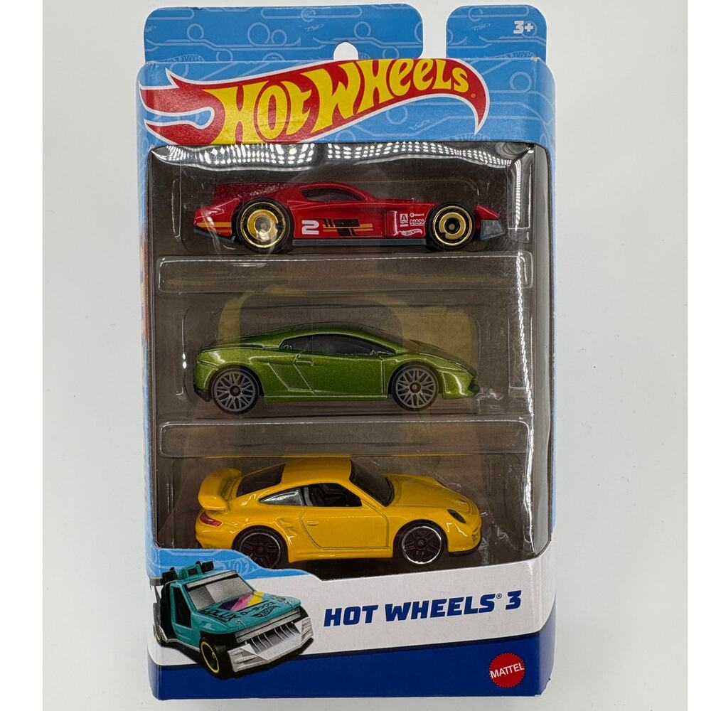 Hot Wheels 3 Multi-pack Porsche 911 plus 2 others
